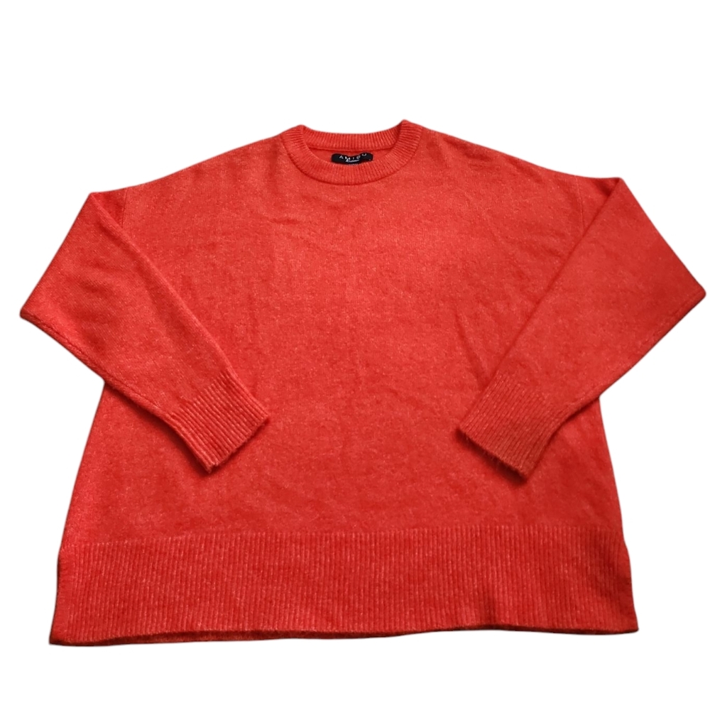 AMISU Knitewear Orange Women's Sweater